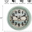 Reloj pared rústico 12pulg silencioso decoración cocina