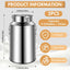 2 Latas Acero Inox 9.25gal Dispensador Metal Tapa Sellada