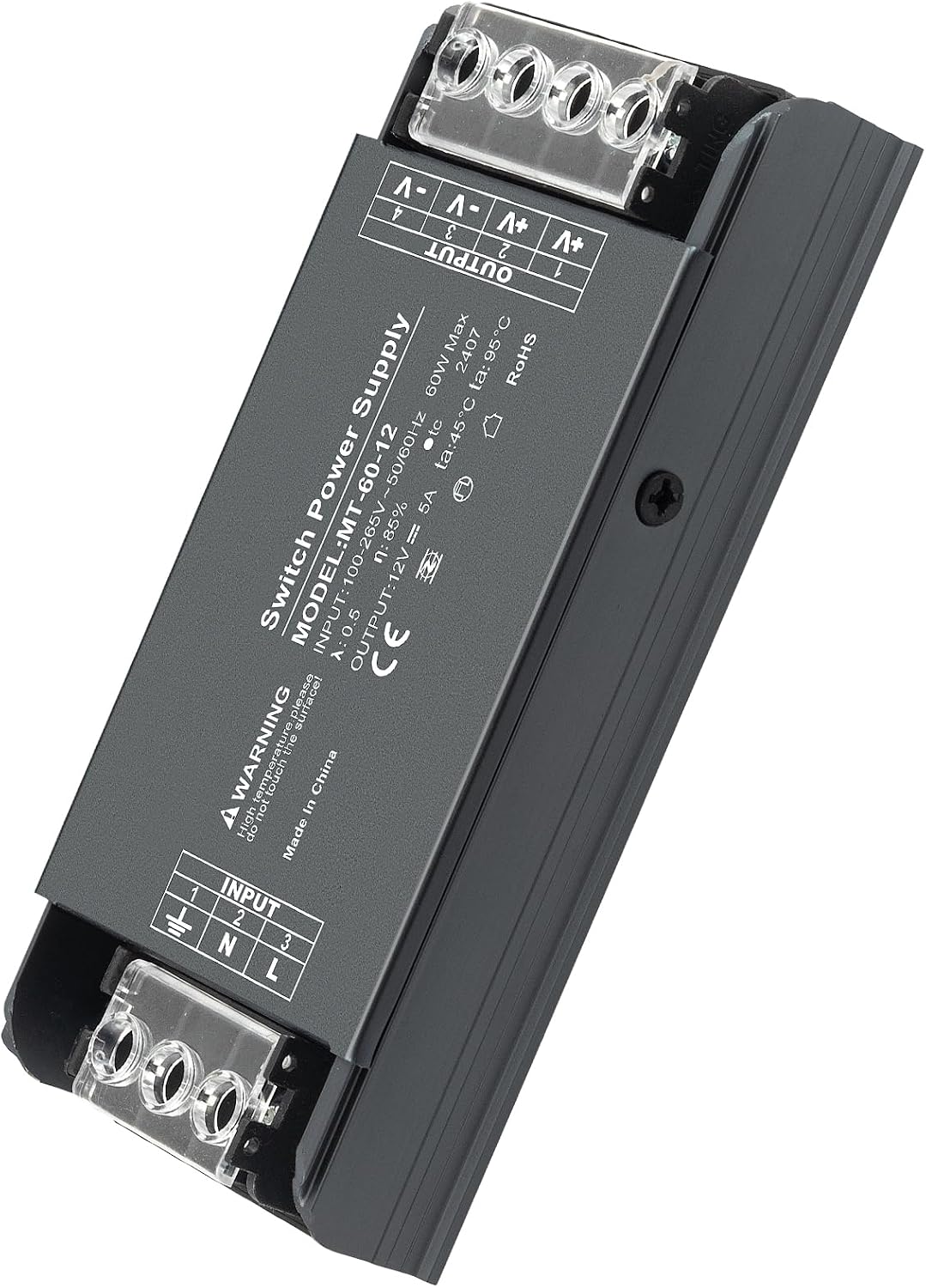 Transformador LED 12V 60W para iluminación hogar