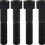 Tornillos allen titanio m10x1.969pulg paso 0.059pulg negro 4 pzas