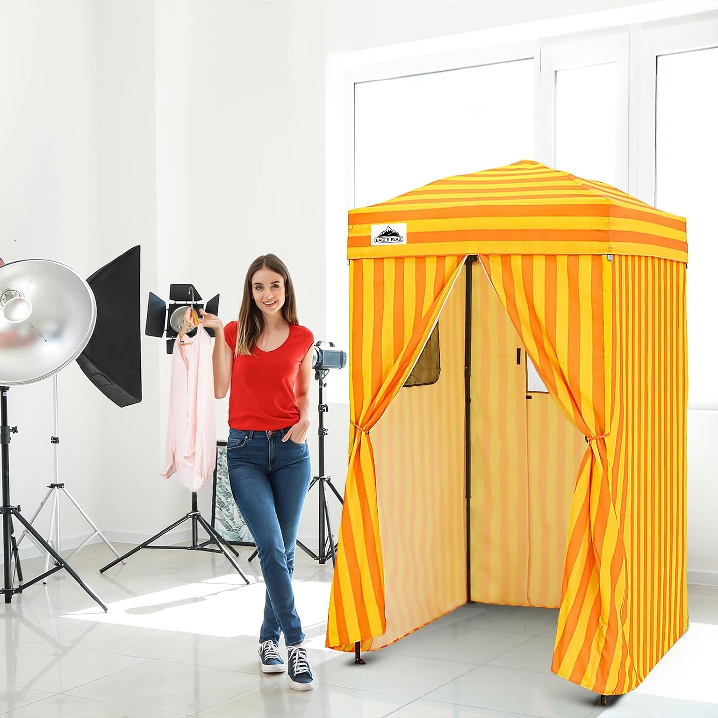 Toldo Emergente 4x4 Ultra Compacto Amarillo/Naranja