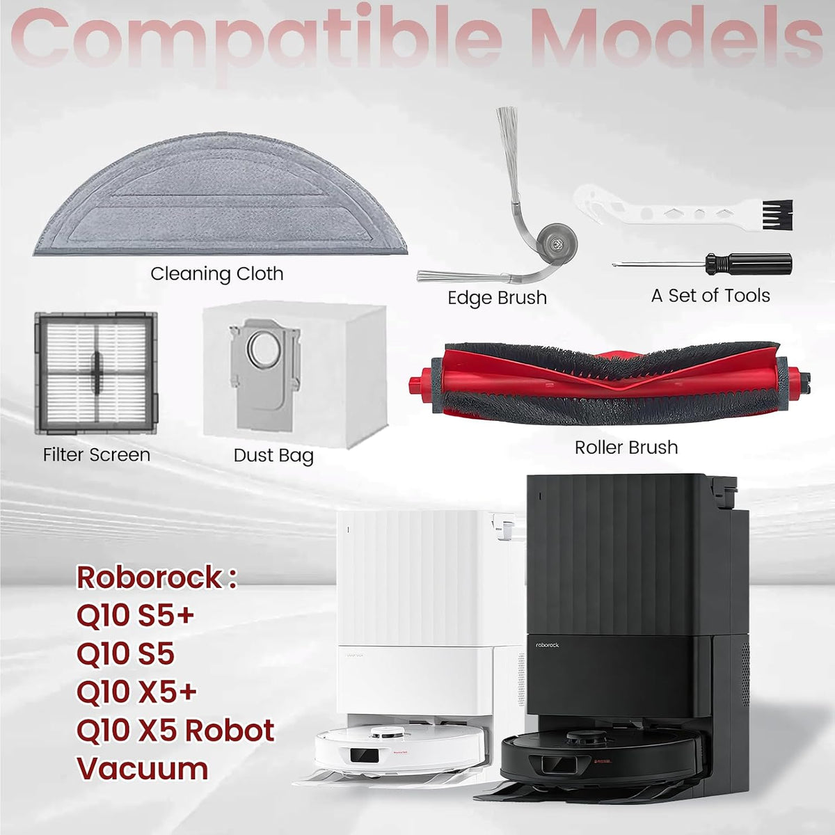 Pack 24 accesorios comp Roborock Q10 X5 S5