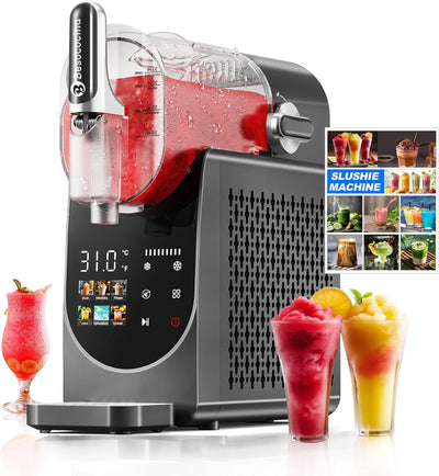 Máquina de granizado para bebidas congeladas sin hielo con limpieza automática