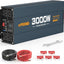 Inversor 3000W DC12V a AC120V con 4 salidas CA USB PD30W