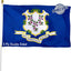 Bandera CT 3x5ft poliéster 3 capas doble cara