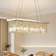 Candelabro K9 cristal 6 luces colgante 31.5"