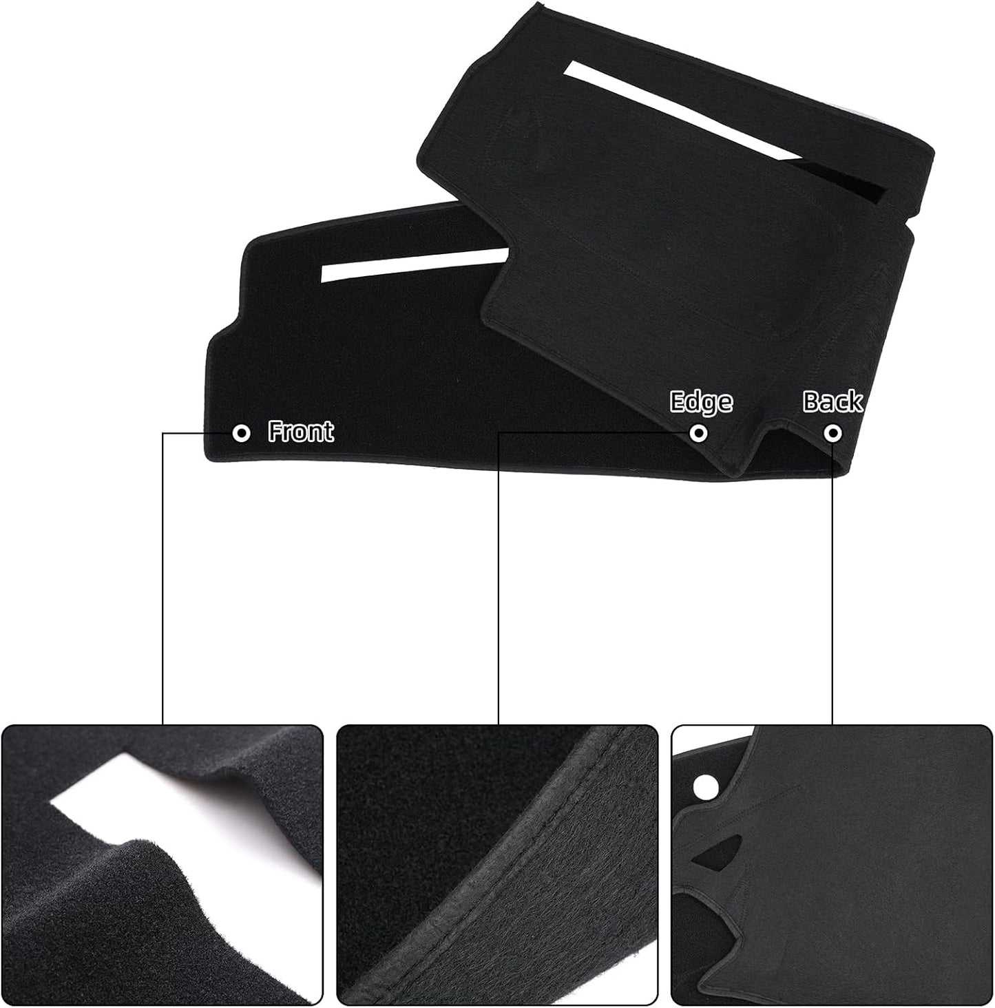 Tapete cubierta tablero Nissan Hardbody D21 negro