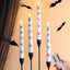 Set 4 velas cónicas LED Halloween con control remoto