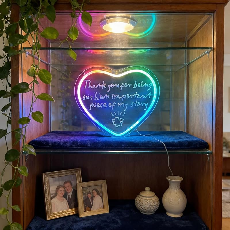 Luz neon corazón LED para dormitorio regalo amistad