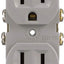 Receptáculo dúplex 15A 125V color gris