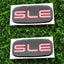 2 Pzas Emblemas Cabina SLE 3D Placa Techo Repuesto Rojo/Negro