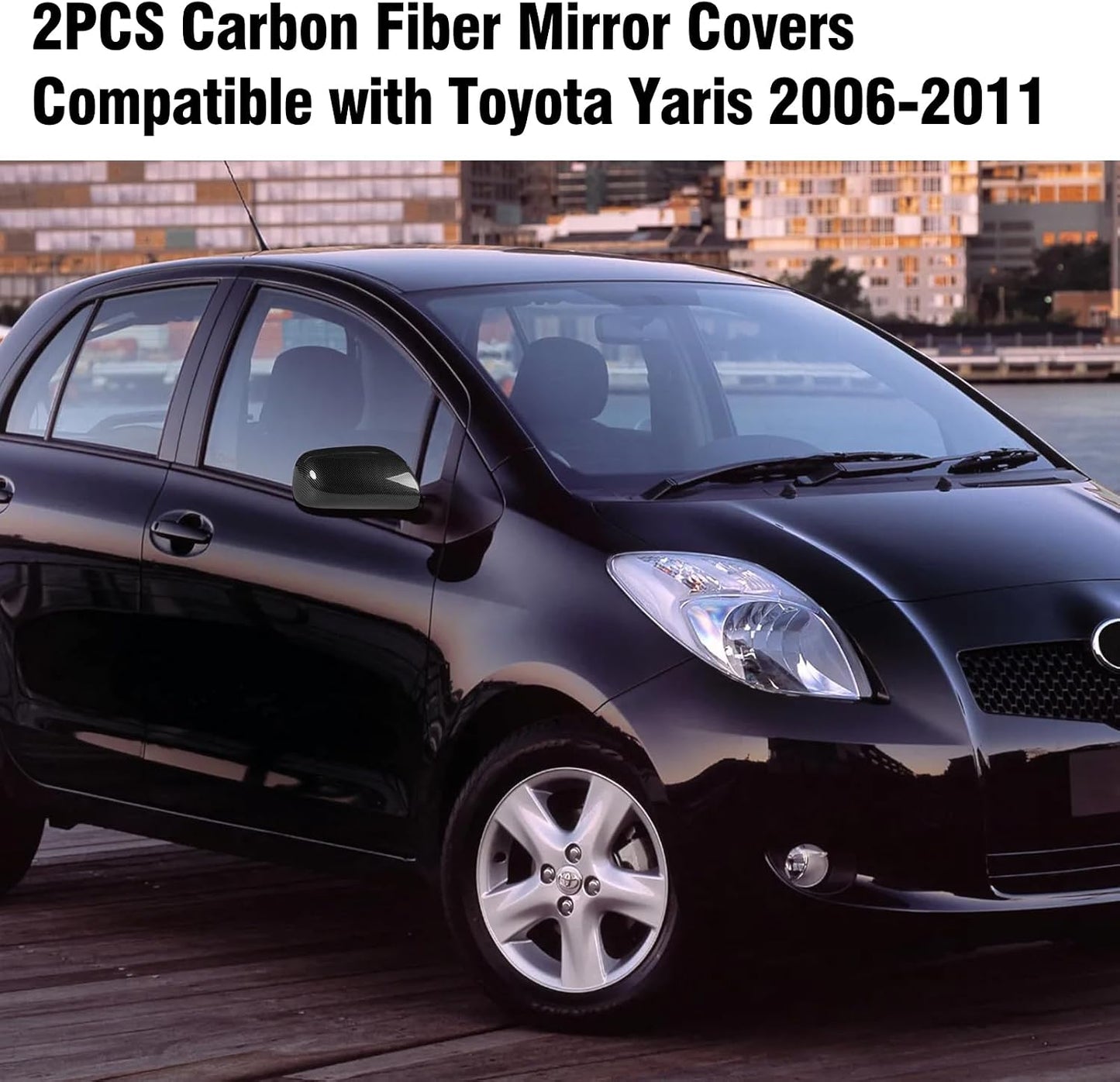 2 Pzas tapas espejo retrovisor Toyota Yaris 06-11