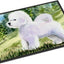Felpudo Bichon Frise 18x27pulg Antiderrap Lavable