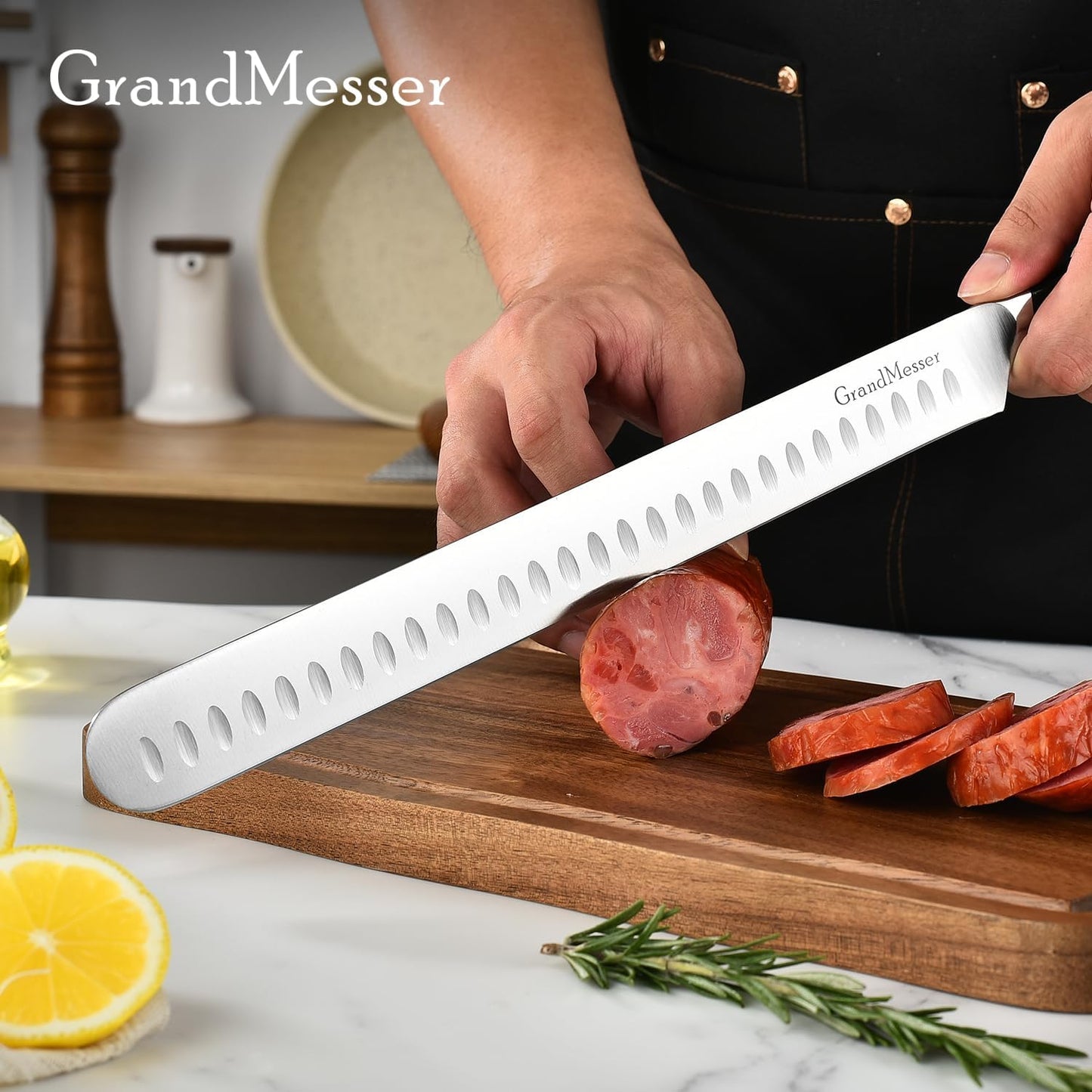 Cuchillo pechuga 12pulg ergonómico para barbacoa y pavo