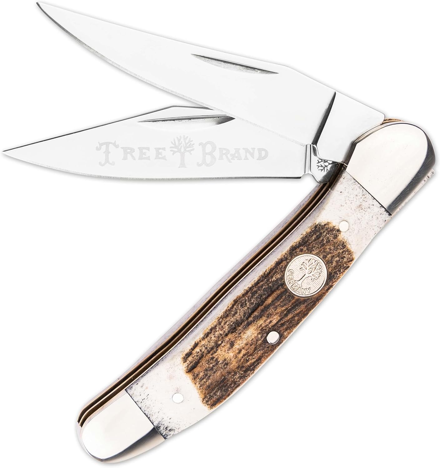 Cuchillo bolsillo 3.75pulg ciervo auténtico fabricado