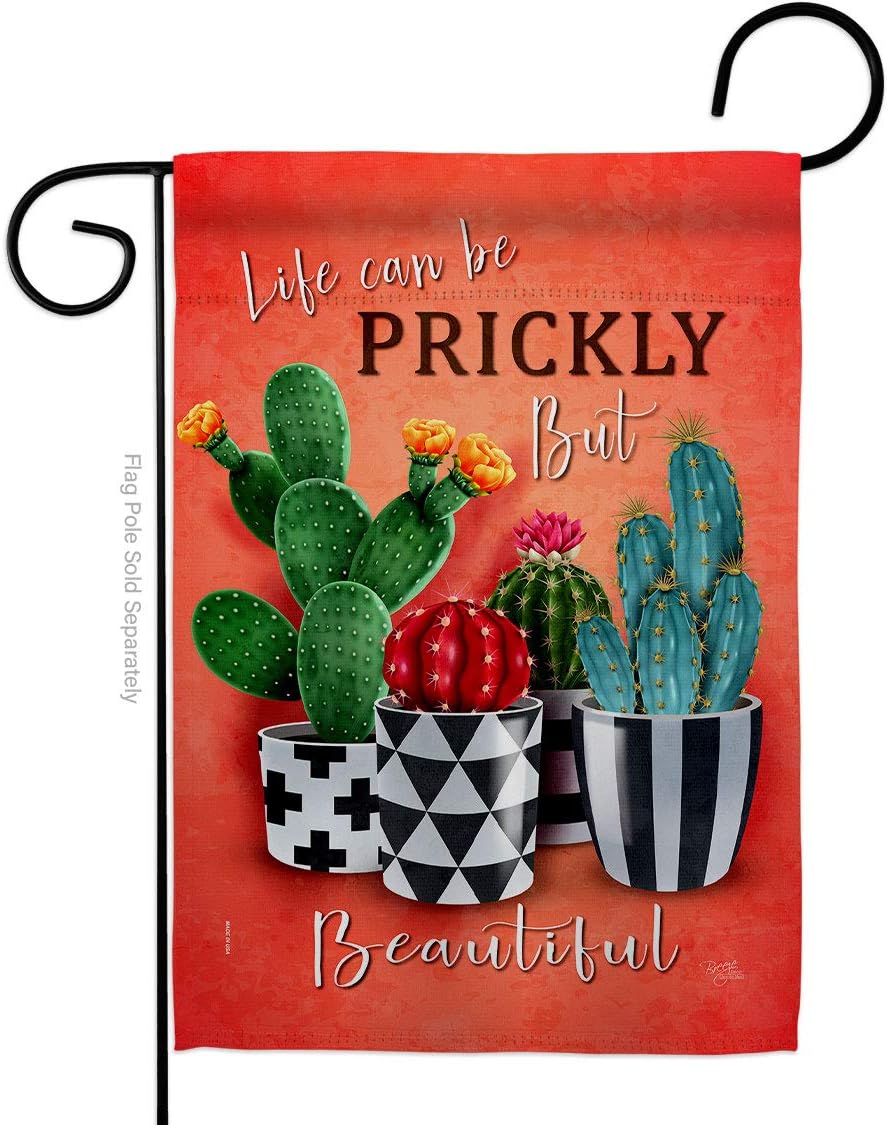 Bandera jardín cactus suroeste doble cara decoración patio