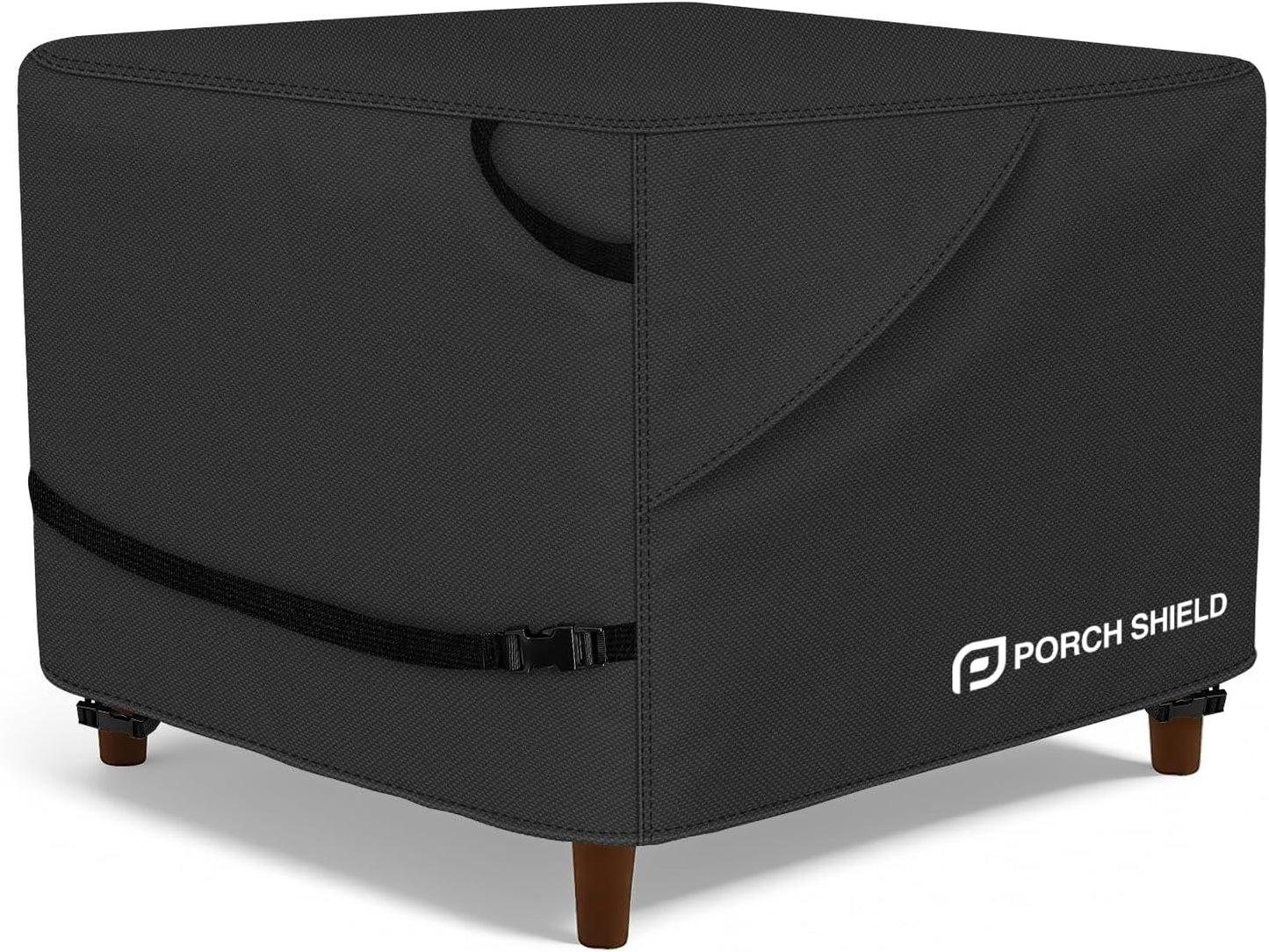 Funda impermeable taburete patio 18x18x18" color negro