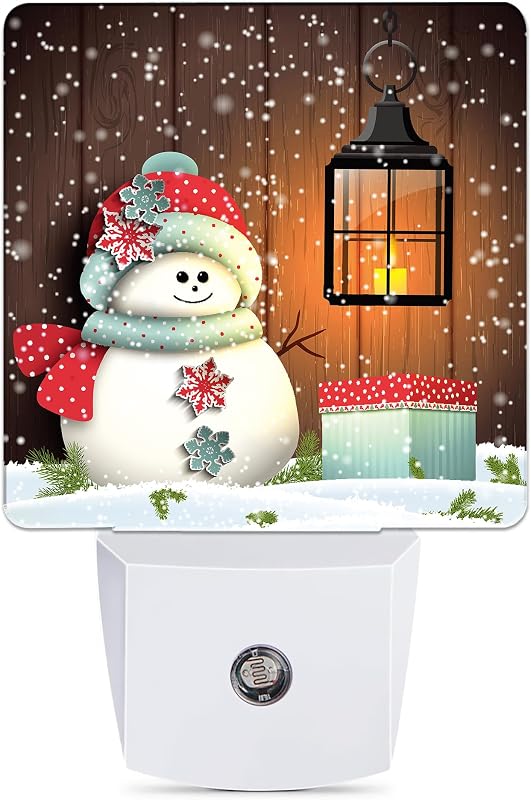 Luz nocturna muñeco nieve con sensor luz dormitorio baño