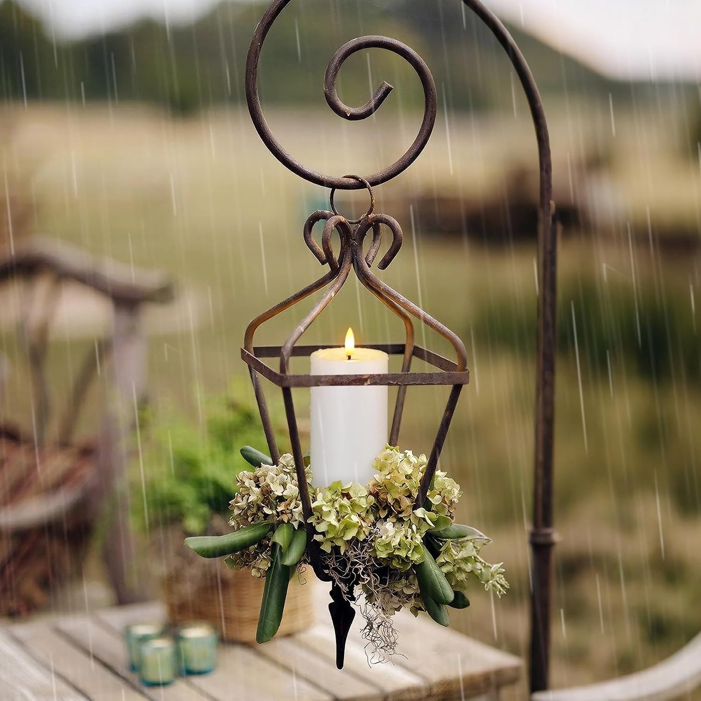 4 Velas Led Parpadeantes Impermeables 3x4pulg