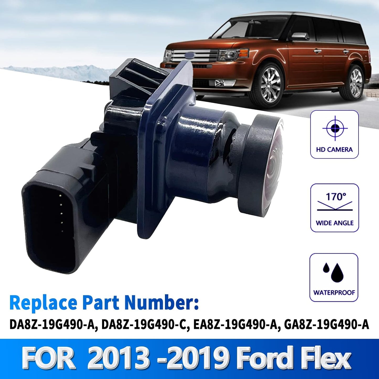 Cámara estacionamiento visión trasera comp Ford Flex 13-19