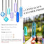 7 Pzas Atrapasoles Colgantes Cristal Sueños Azules Hogar Jardín