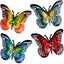 Decoración pared mariposa metal 6.5" jardín patio