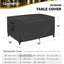 Fundas mesa exterior impermeable 42x24x16" UPF50 negro