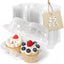 Set 2 Recipientes Cupcakes Plástico Transparente