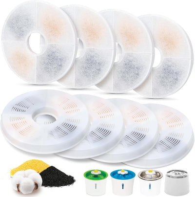 8 Filtros Fuente Agua Gato Comp Catit Acero Inox