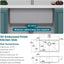 Fregadero cocina acero inox 30x19" resistente arañazos