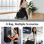 Bolsa gimnasio mujer soporte esterilla yoga negro