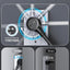 Alargador enchufe plano giratorio 360° 13 tomas 3 USB C