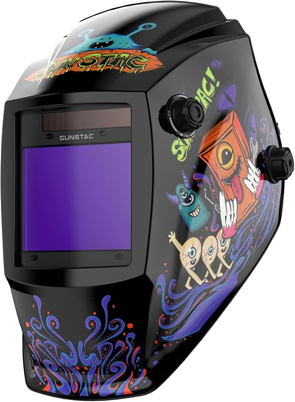 Casco soldadura pantalla auto 4 sensores STICK/MIG/TIG/CUT