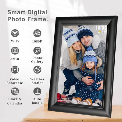 Marco fotos digital Frameo 10.1pulg WiFi 32GB pantalla IPS