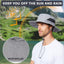 Sombrero pesca ala ancha UV SPF para hombre grande