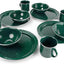 Set mesa campamento 4 I con platos cuencos tazas