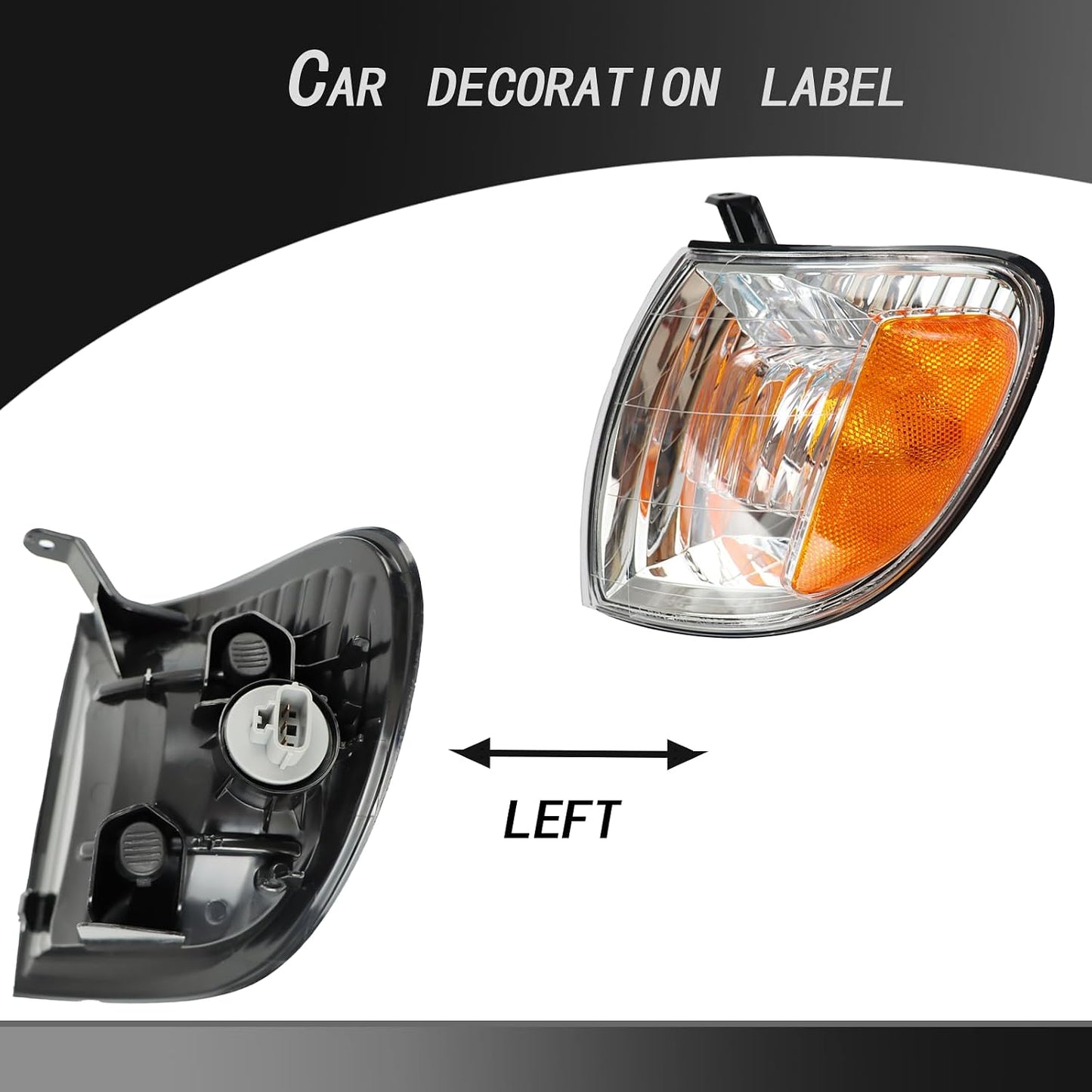 Luz faro repuesto cromada compat Toyota Tundra 2000-04