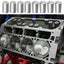 Tapones motor GM LSX LT 4.8-6.2 08-23 8 Pzas