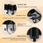 Organiz. herramientas cabello pared 3 compartimentos negro