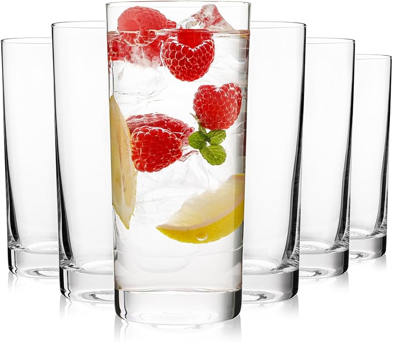 Set 6 Vasos Highball 16oz Vidrio para Bar