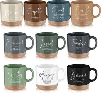 Taza cristiana 13oz para mujer estilo Morandi 10uds