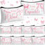 10 Bolsas Cosméticos Regalo Mujer Iglesia Versículos Rosa