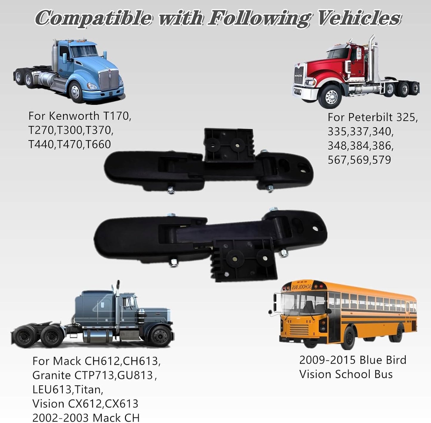 Kit pestillo capó Kenworth T170 T270 Mack Peterbilt 325