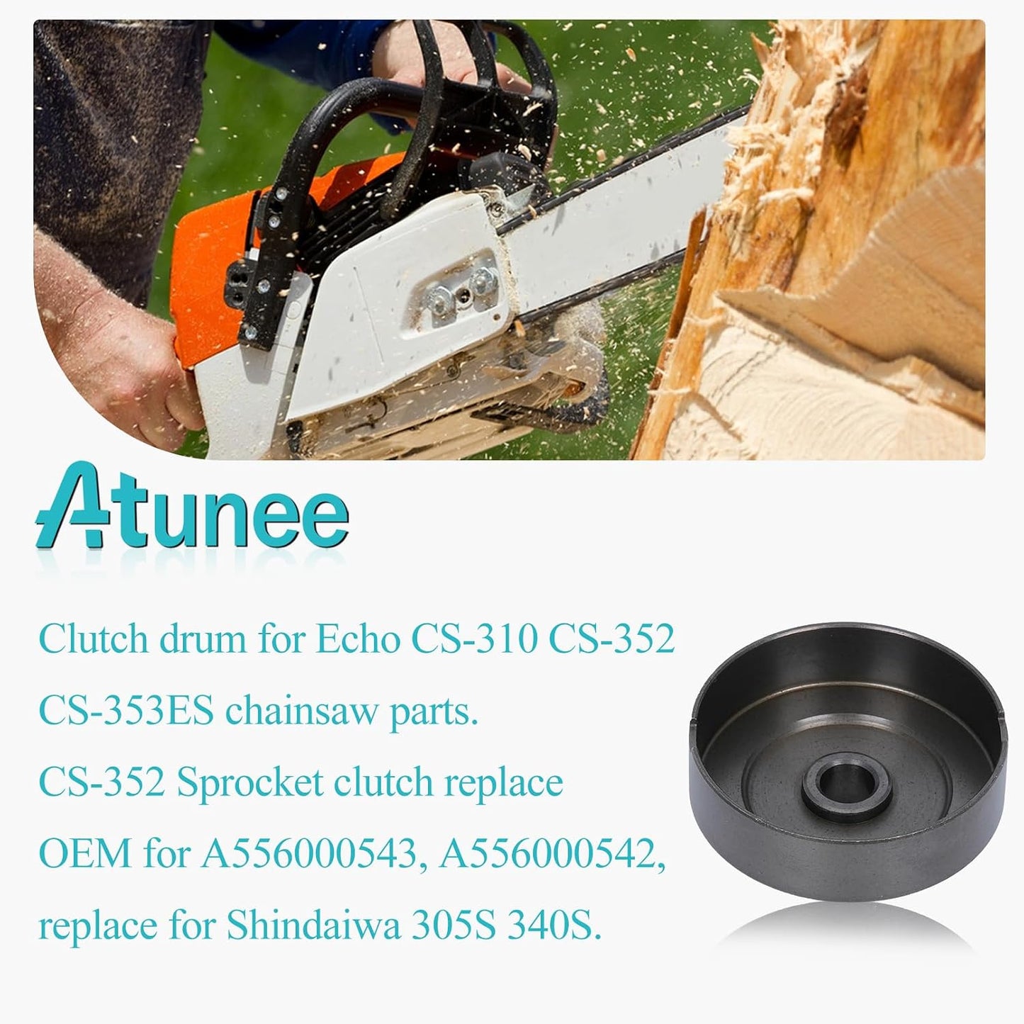 Tambor embrague piñón para Echo CS-310 305S