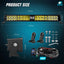 Barra LED 22" 37 LED combo punto reflector
