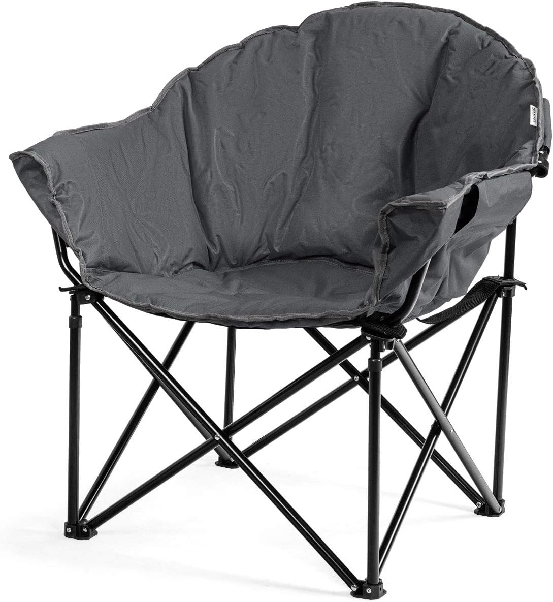 Silla camping plegable con asiento acolchado y bolsa