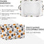 Cesta plegable grande con asas para Halloween y juguetes