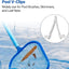Clips V plástico para cepillo piscina y poste