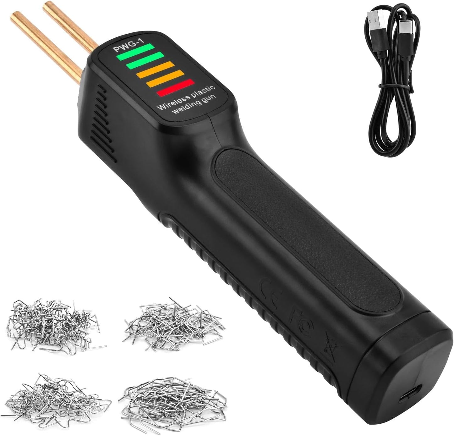 Herramienta soldadura plástico inalámbrica 300W luz LED