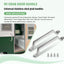 Manija puerta RV acero inox 2 Pzas con tornillos